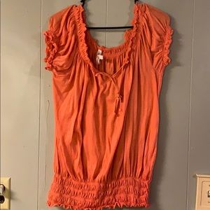 Coral colored top